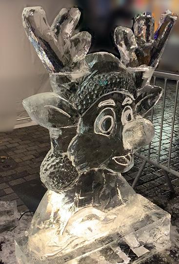 animation sculpture sur glace